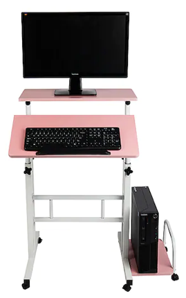 Photo of a computer desk setup for children