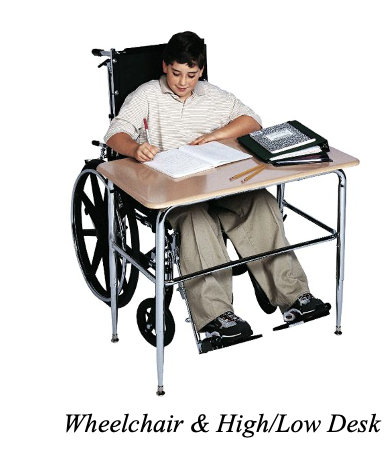 Wheelchair and High/Low Desk